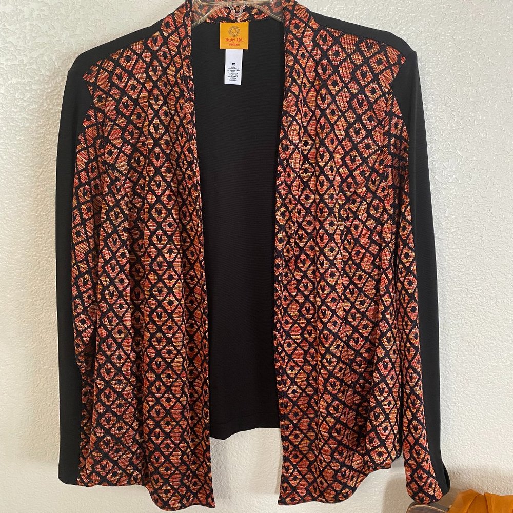 RUBY ROAD Open Front Cardigan - Picture 4 of 14